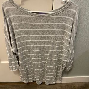 Striped 3/4 sleeves top